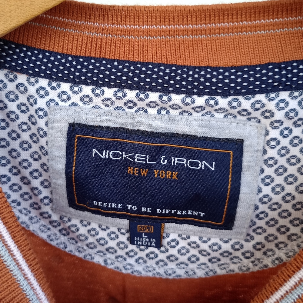 Orange and White Polka Dot Polo Shirt - Picture 2 of 4